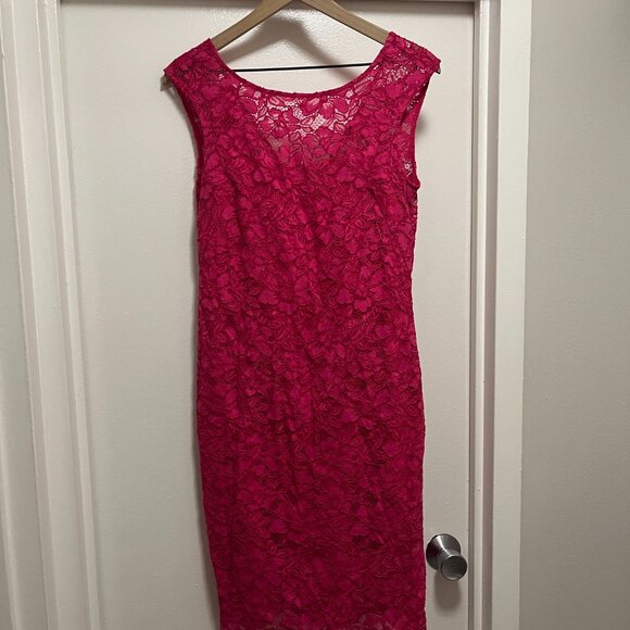 Floral Lace Cocktail Dress - Picture 1 of 4